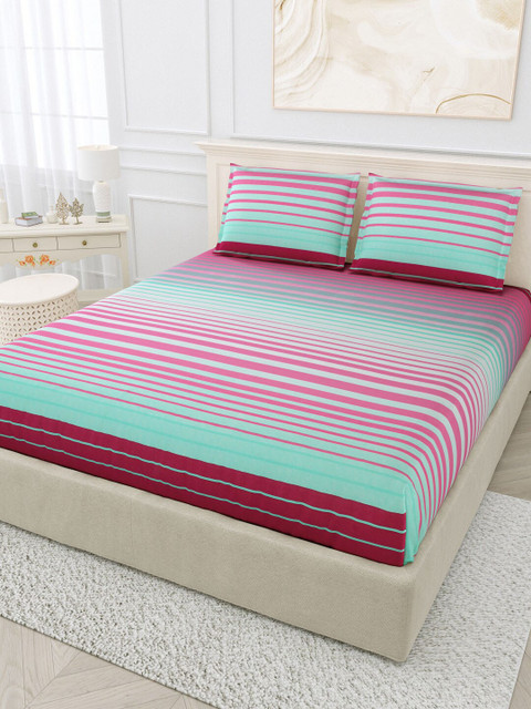 

BOMBAY DYEING Unisex Multi Bedsheets, Pink
