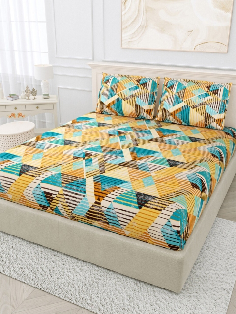 

BOMBAY DYEING Unisex Multi Bedsheets, Blue