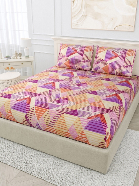 

BOMBAY DYEING Unisex Multi Bedsheets, Purple