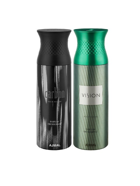 

Ajmal Set of 2 Carbon-Visionhim Deo 200ml, Black