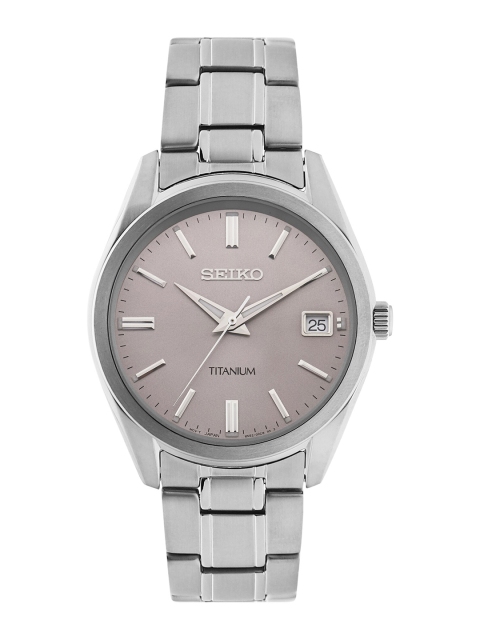 

SEIKO Men Embellished Dial & Silver Toned Stainless Steel Bracelet Style Straps Analogue Watch