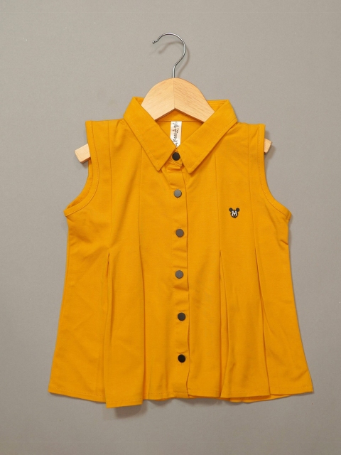 

Mumkins Yellow & koi Shirt Style Top