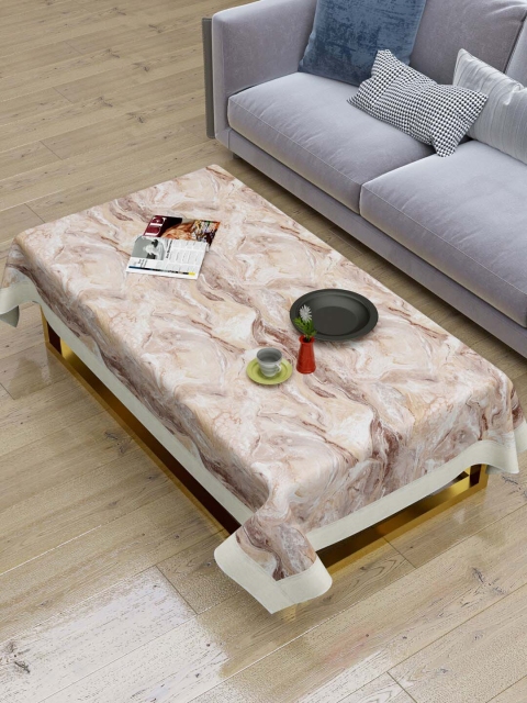

Clasiko Beige & Brown Printed 2-Seater Table Covers