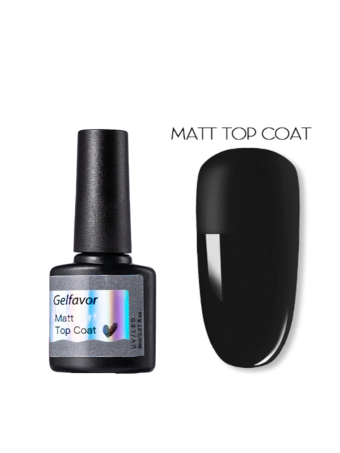 

Gelfavor Gel Top Coat Hybrid Nail Polish - Matt Top 8 ml, Transparent