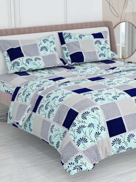 

EXORA Unisex Blue Bedsheets