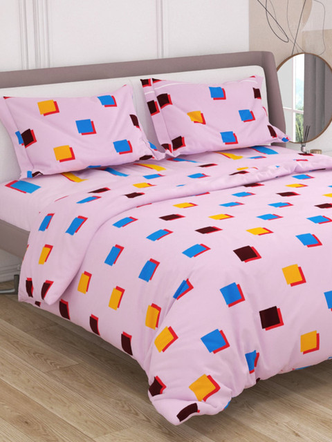 

EXORA Unisex Pink Bedsheets