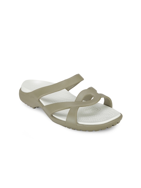 

Crocs Women Taupe Meleen Twist Flats