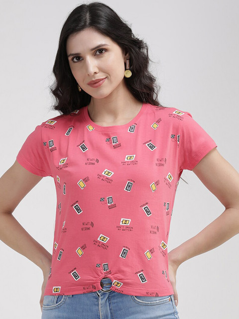 

V2 Value & Variety Pink Floral Print Top