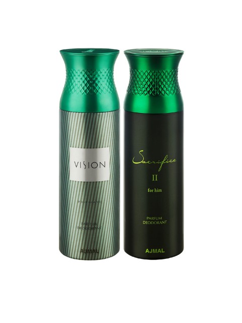 

Ajmal Set Of 2 SacrificeIIHim-Visionhim Deodarant - 200ml, Black