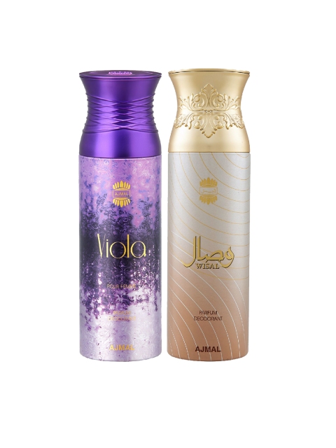 

Ajmal Set of 2 Violaher & Wisal Deo 200ml, Purple