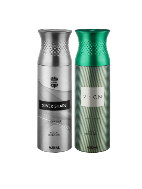 

Ajmal Set of 2 Silver Shade & Visionhim Deo 200ml, Green