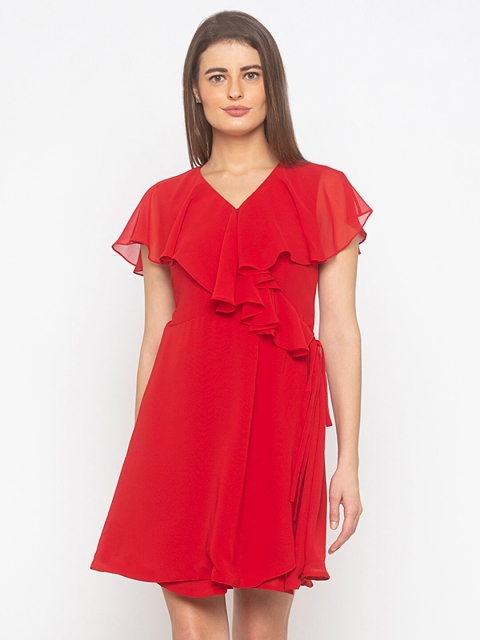 

La Aimee Red & rose madder Dress