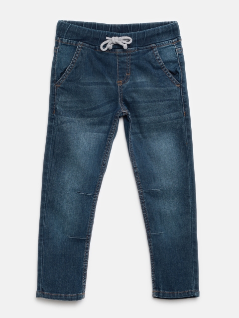 

YK Boys Blue Mid-Rise Clean Look Stretchable Jeans