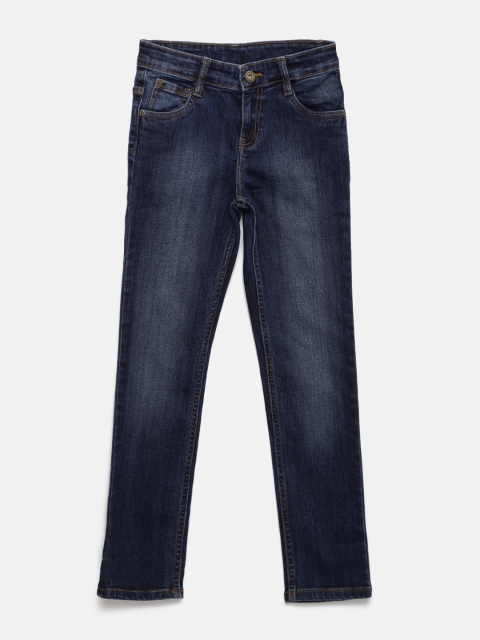 

YK Boys Blue Regular Fit Mid-Rise Clean Look Stretchable Jeans