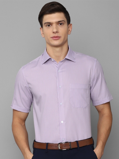 

Louis Philippe Men Purple Striped Formal Shirt