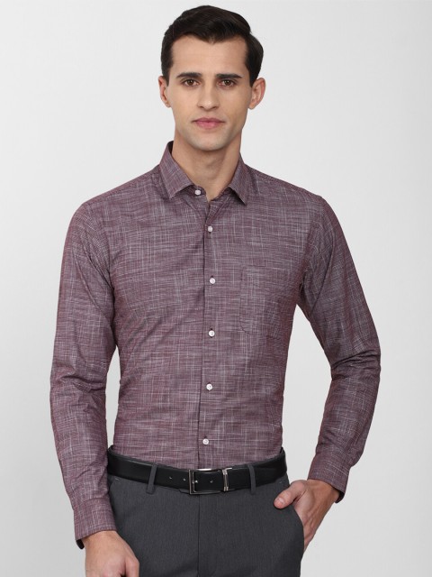 

Peter England Men Purple Formal Shirt