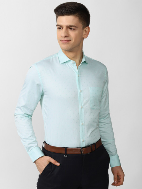 

Peter England Elite Men Green Slim Fit Formal Shirt