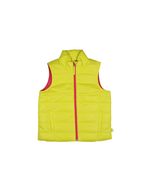 

United Colors of Benetton Boys Yellow Solid Quilted Jacket
