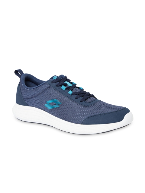 

Lotto Men Navy Blue Mesh Running Non-Marking Shoes