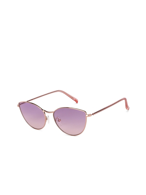 

John Jacobs Women Pink Lens & Gold-Toned Cateye Sunglasses with UV Protected Lens