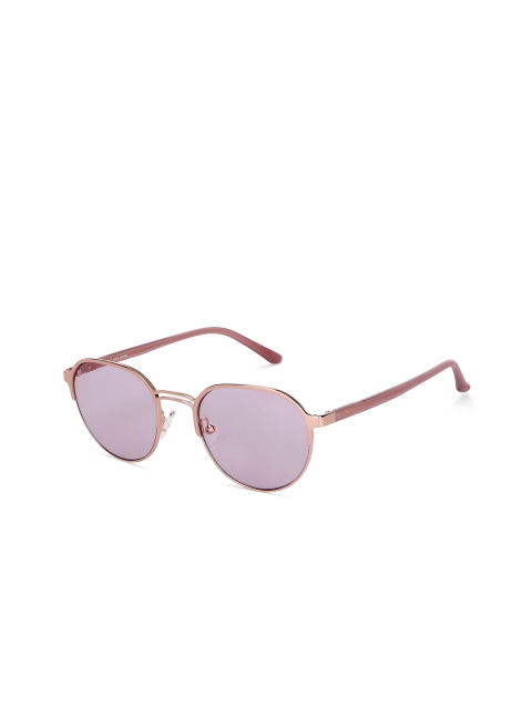 

John Jacobs Women Pink Lens & Gold-Toned Round Sunglasses with UV Protected Lens