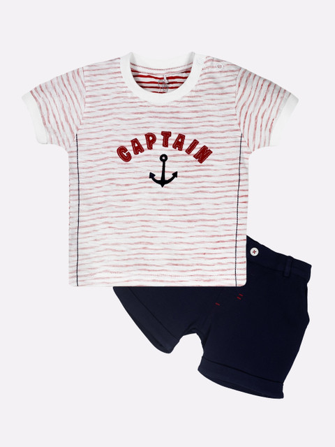 

BABY GO Boys Navy Blue Clothing Set