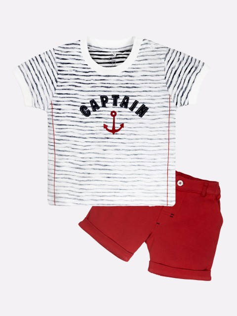 

BABY GO Boys Red Clothing Set