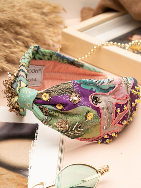 

Payal Singhal Women Multi-Colored Tropical Printed Headband