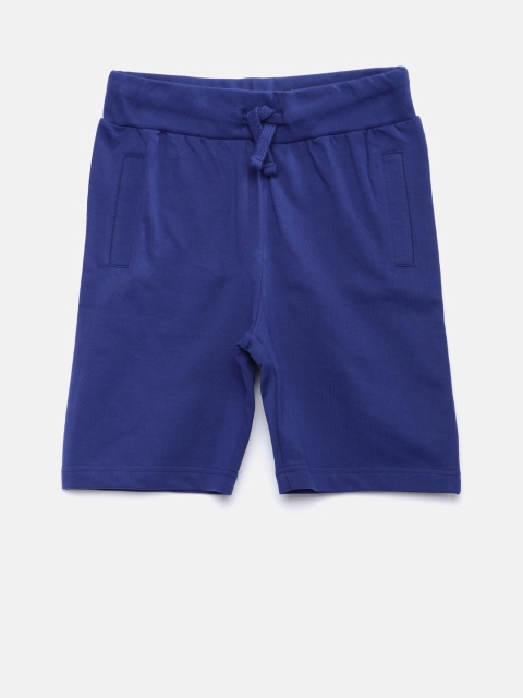 

Flying Machine Boys Navy Solid Regular Fit Regular Shorts, Navy blue