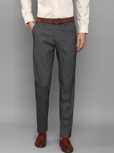 

Louis Philippe Men Grey Textured Trousers