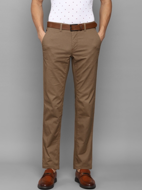 

Louis Philippe Sport Men Brown Textured Slim Fit Trousers