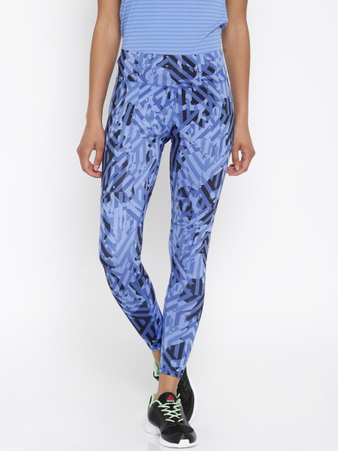 

Champion Blue Printed Tight Fit Track Pants