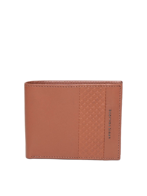 

Louis Philippe Men Brown Solid Genuine Leather Two Fold Wallet