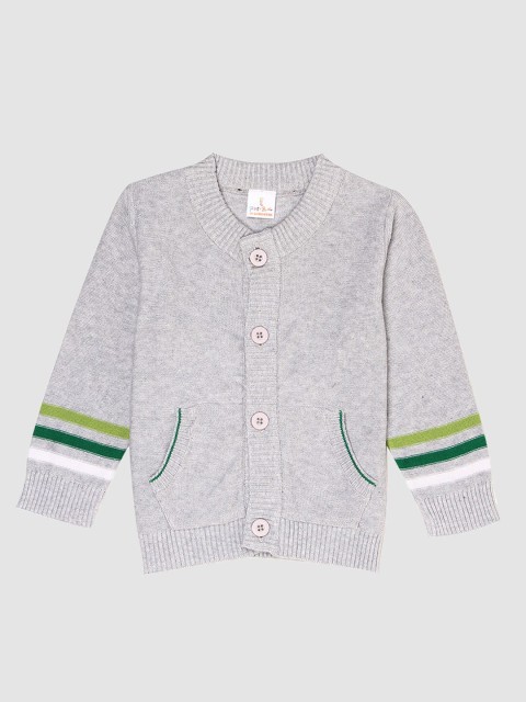 

PORTOBELLO Boys Grey & Green Cardigan