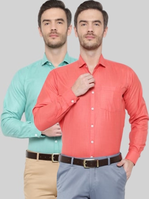 

Srey trends Men Green Comfort Slim Fit Formal Shirt
