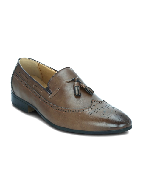 

Get Glamr Men Brown Leather Semiformal Slip-Ons