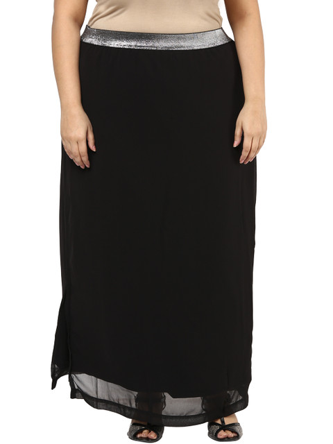

plusS Black Maxi Skirt