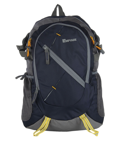 

Impulse Unisex Grey Textured Laptop Backpack