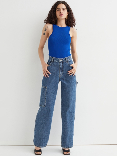

H&M Blue Workwear Straight Jeans