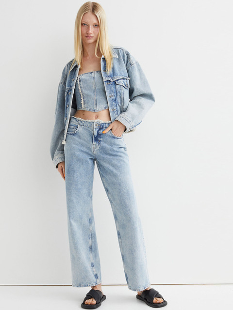 

H&M Blue Straight Low Jeans