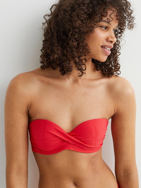 

H&M Red Balconette Bikini Top