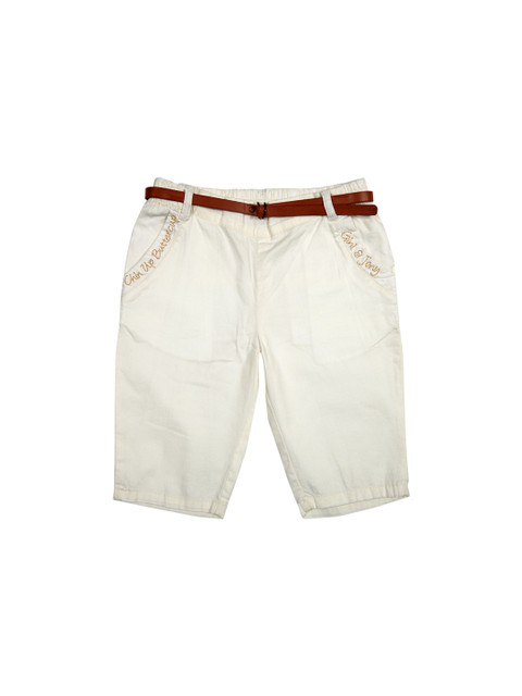 

Gini and Jony Girls Off-White Ankle-Length Capris