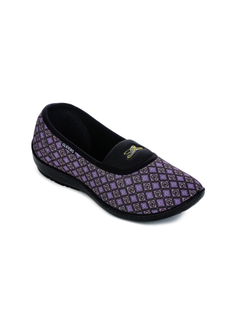 

Liberty Women Purple Printed Slip-On Sneakers