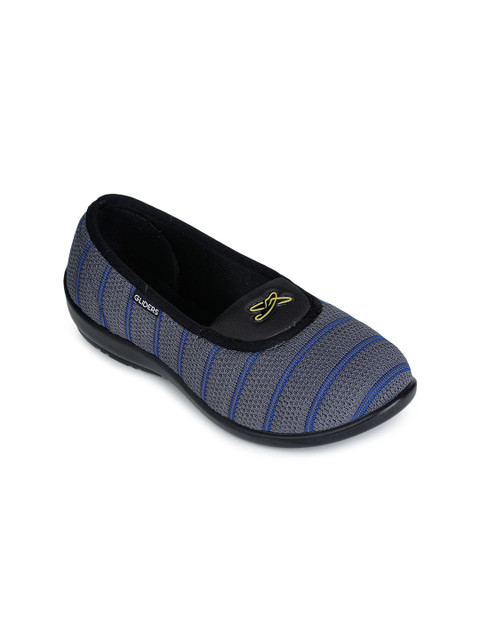 

Liberty Women Grey Woven Design Slip-On Sneakers