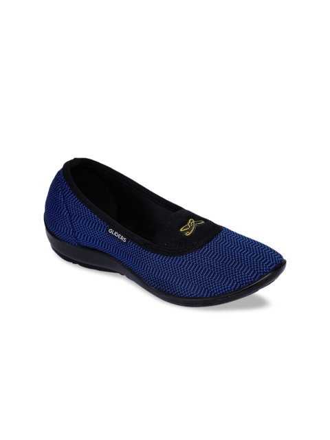 

Liberty Women Blue Woven Design Slip-On Sneakers