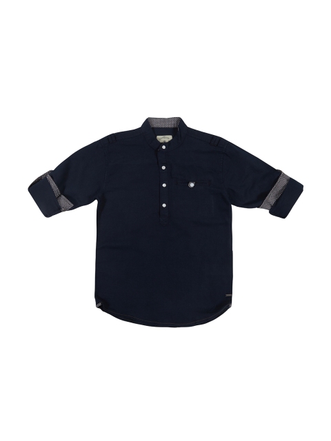 

Gini and Jony Boys Navy Regular Fit Solid Casual T-shirt, Navy blue