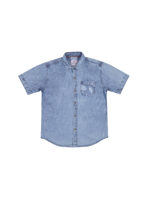 

Gini and Jony Boys Blue Regular Fit Printed Casual Shirt