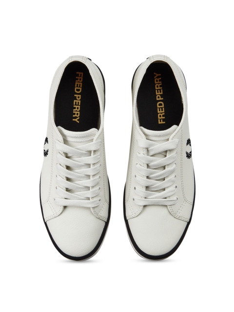 

Fred Perry Men Brown Printed Leather Sneakers