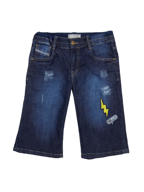 

Gini and Jony Boys Blue Washed Regular Fit Denim Shorts