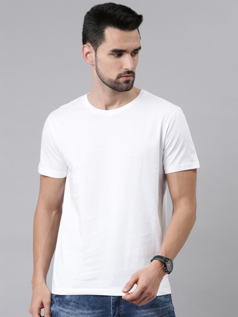 

macmerise Men White Raw Edge T-shirt